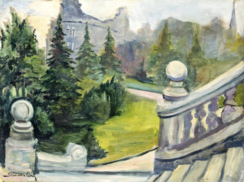 Színes Elemér (1886 - ?) - Park részlet