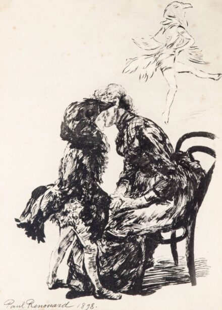 Paul Renouard (Cour Cheverny, 1845 - Párizs, 1924) - Balett előtt, 1898