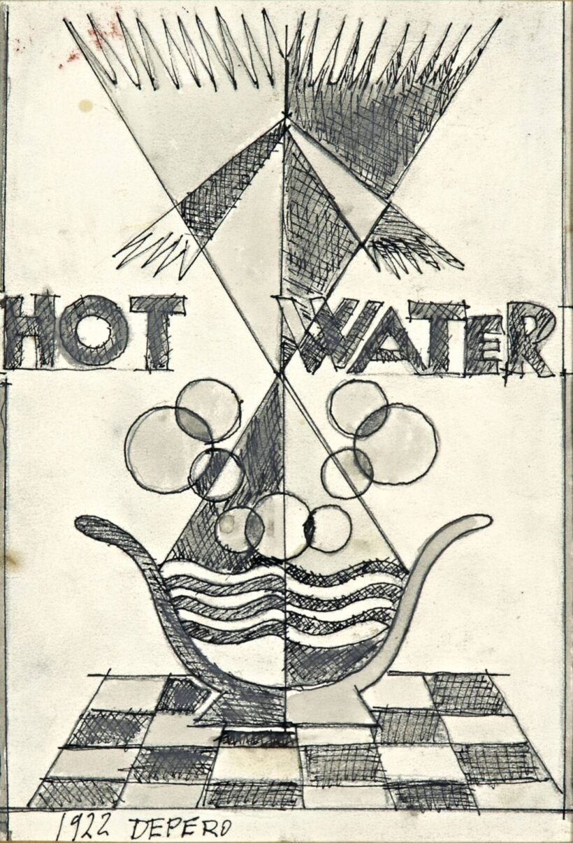 Fortunato Depero (Fondo, 1892 - Rovereto, 1960) - Hot Water, 1922