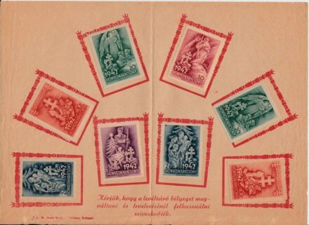 49-838 1942. év karácsonyi levélzáró bélyegei