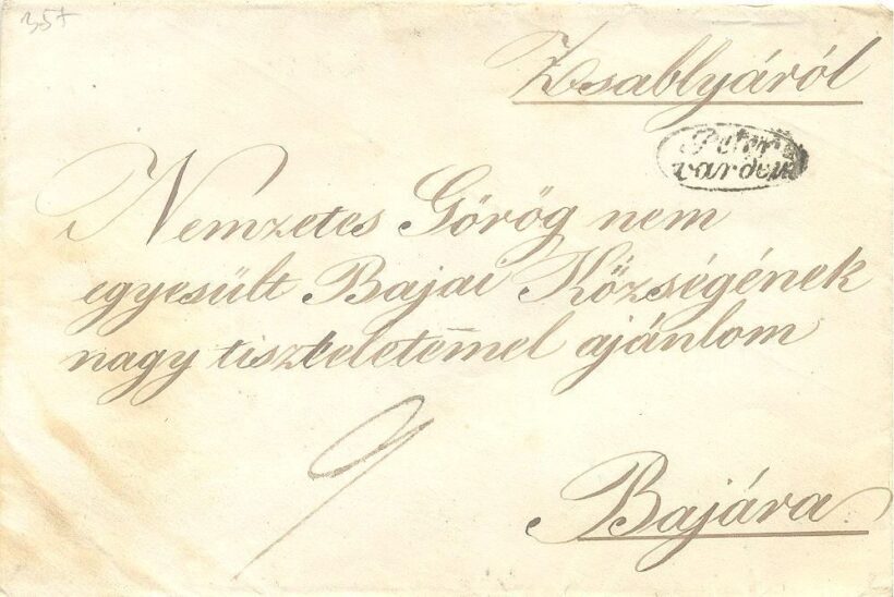 49-803 1840. Szepes vármegye hivatalos levele "LEUTSCHEAU" -Temesvár