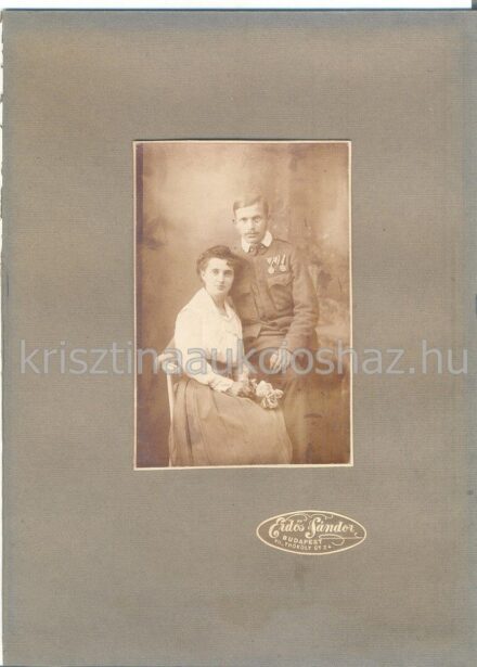 49-326 Kartonfotó Erdős Sándor fotóműhelyéből 21x29