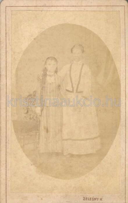 49-72 ca. 1890, Anya és leánya portré Zelensky Károly műterméből , Pécs