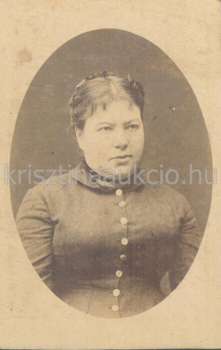 49-76 ca. 1890, Női portré Auerbach Miksa műterméből, Arad