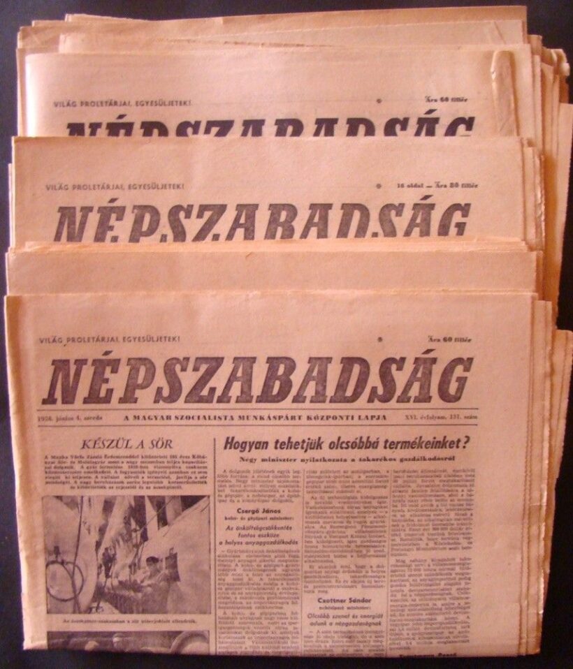 49-422 1958 10 db Népszabadság