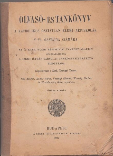 49-14471932 Olvasó-és Tankönyv V-VI. osztályosok részére