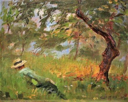 Góth Móric(1873-1939):Pihenő férfi