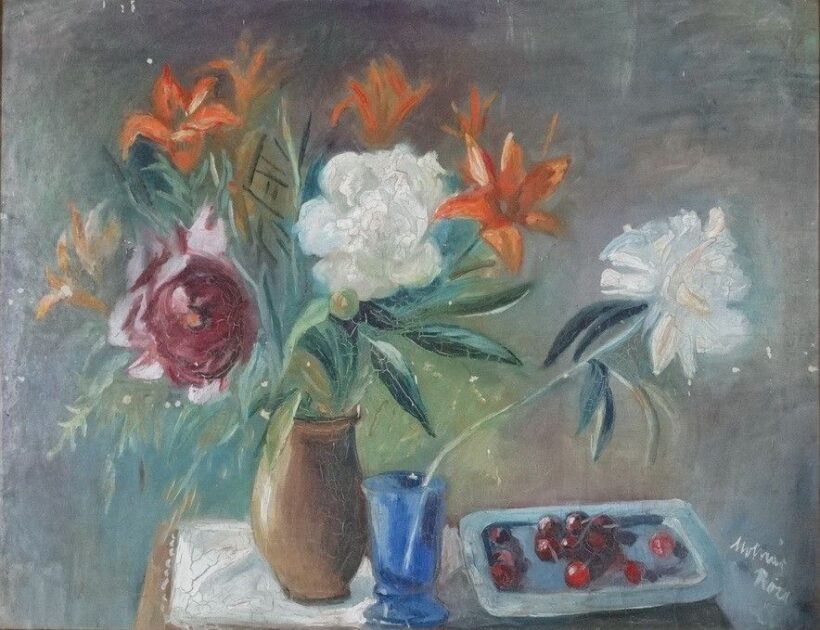 Molnár Róza (1900 - 1977): Csendélet cseresznyékkel