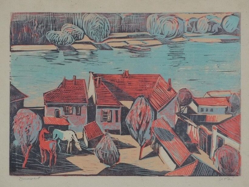 Litkei József (1924-1988): Dunapart