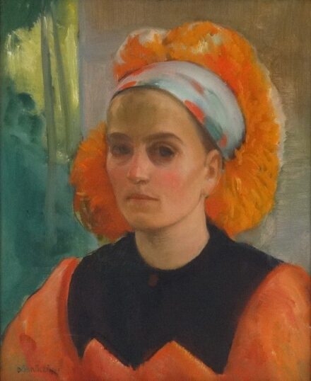 Döbröczöni Kálmán (1899-1965): Matyó lány, 1940 körül