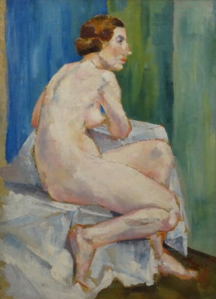 Hegedűs László (1920 -): Ülő műtermi akt, 1938