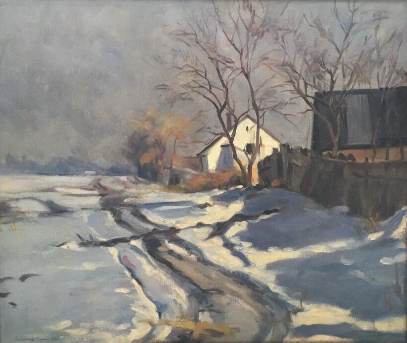 Bánszki Tamás (1892-1971): Havas táj, 1933