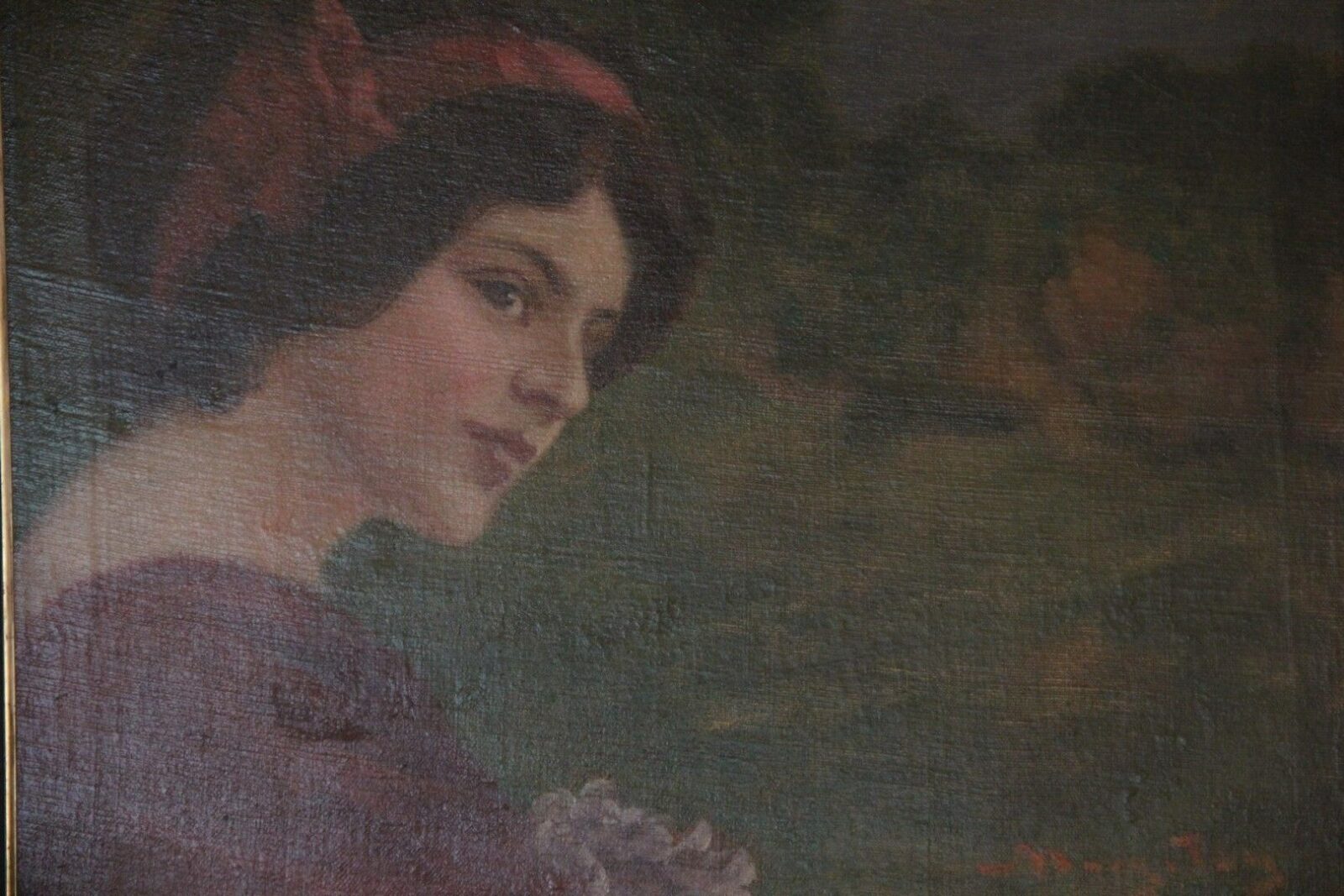 Margitay Tihamér - Hölgy virágcsokorral