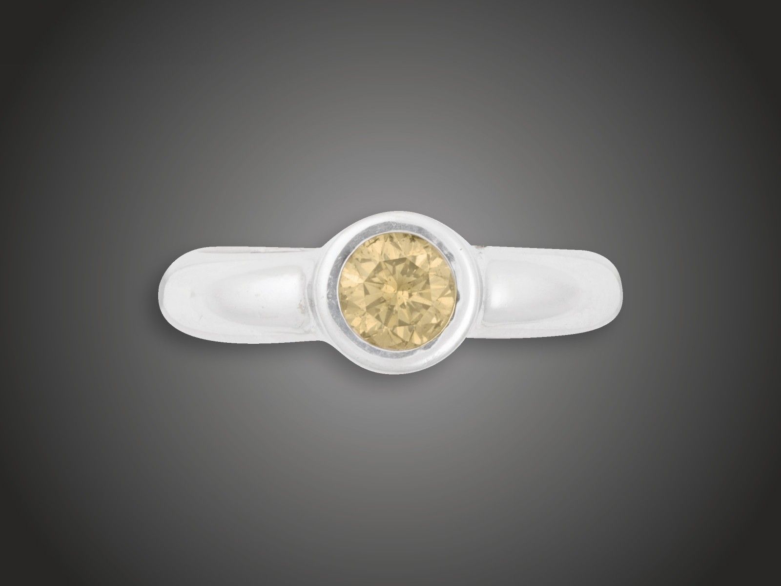 Gyűrű, 585 au, 1 bril. cca. 0,50 ct, 5,8 g