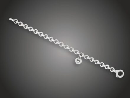 Karkötő, Chopard, 750 au, 1 bril. cca. 0,04 ct, 25,3 g