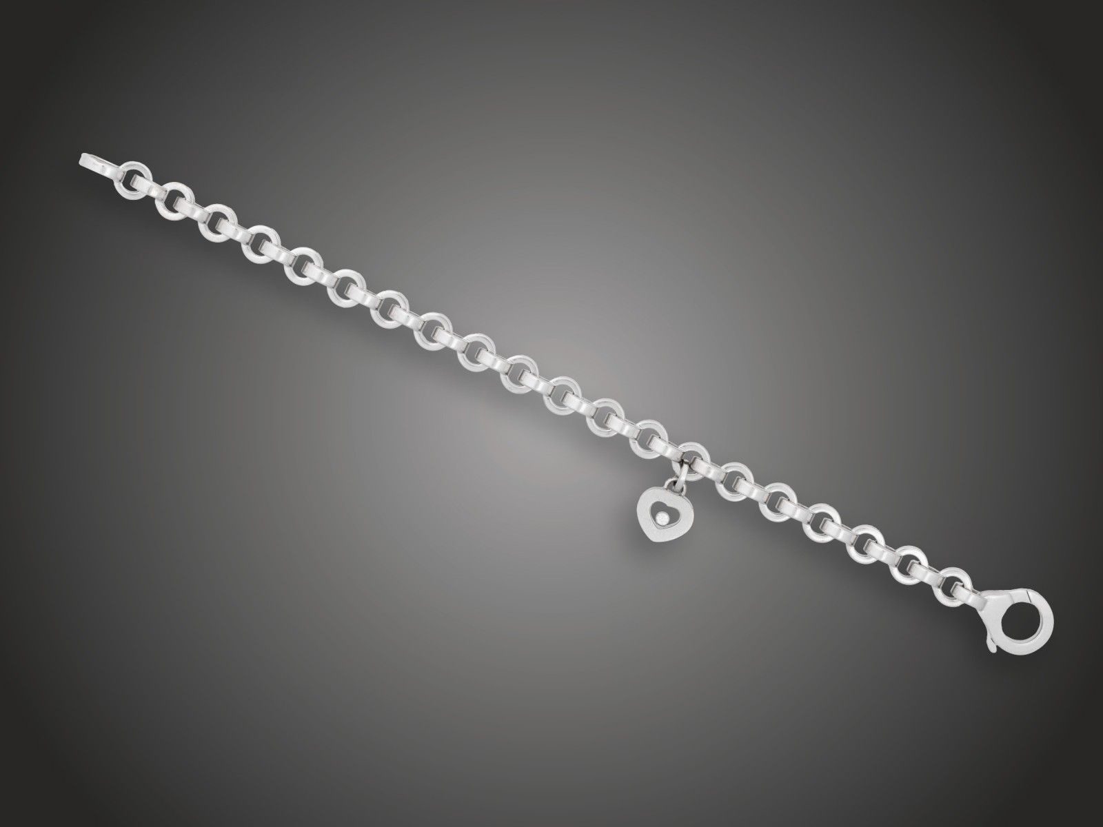 Karkötő, Chopard, 750 au, 1 bril. cca. 0,04 ct, 25,3 g