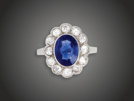 Gyűrű, 585 au, 12 bril. cca. 1,20 ct, 4,1 g