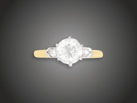 Karkötő, 750 au, 37 bril. cca. 5,0 ct, 18,7 g 