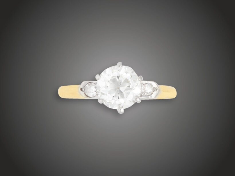Karkötő, 750 au, 37 bril. cca. 5,0 ct, 18,7 g 