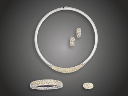 Garnitúra, 4 db, 750, 585 au, 509 bril. cca. 6,0 ct, 92,0 g 