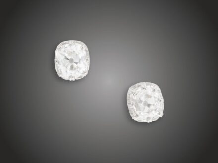 Fülbevaló, 585 au, 2 bril. 1,81 ct, 1,8 g 