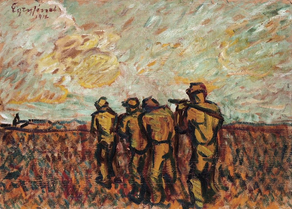 Egry József (1883-1951) Mezőn, 1912
