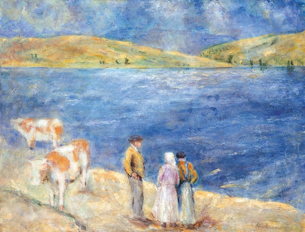 Szőnyi István (1894-1960) Várakozók a Dunaparton