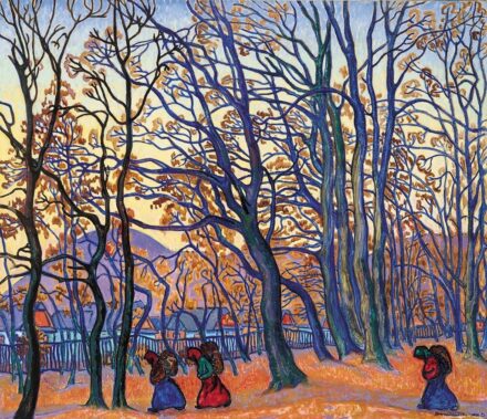 Boromisza Tibor  (1880-1960) Rőzsehordók a ligetben, 1908