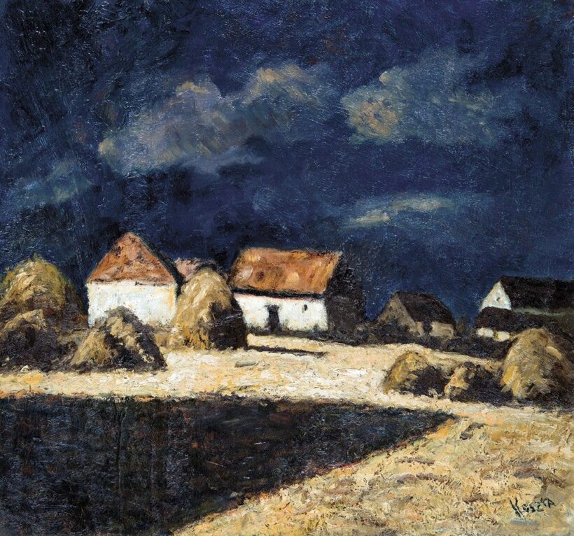 Koszta József (1861-1949) Vihar előtti fények