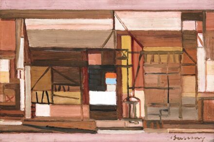 Barcsay Jenő (1900-1988) Absztrakt ház