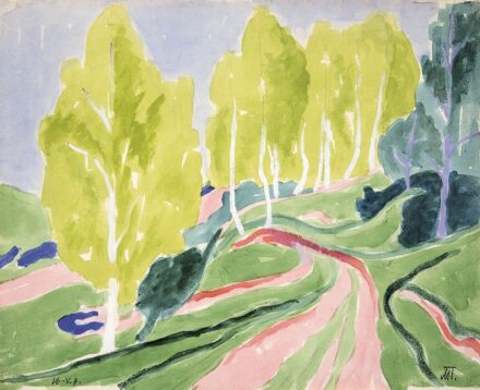 Mattis Teutsch János (1884-1960) Dombos táj, 1916
