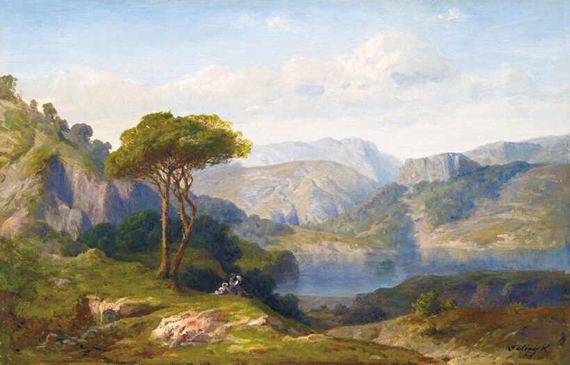 Telepy Károly (1828-1906) Mediterrán táj