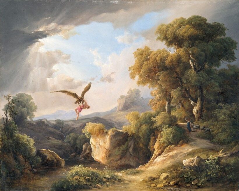 Id. Markó Károly (1793-1860) Ganümédész elrablása, 1859