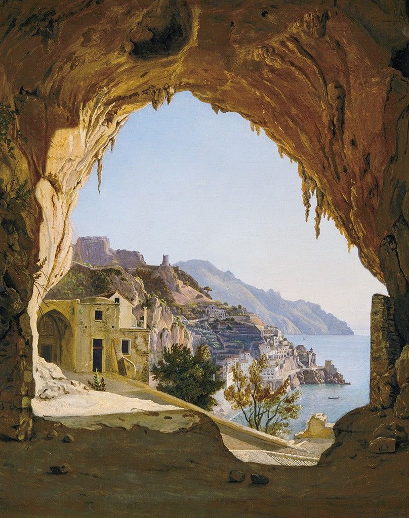Ifj. Markó Károly (1822 - 1891) Amalfi látképe, 1861