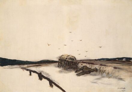 Mednyánszky László (1852-1919) Felszámolt trén, 1914