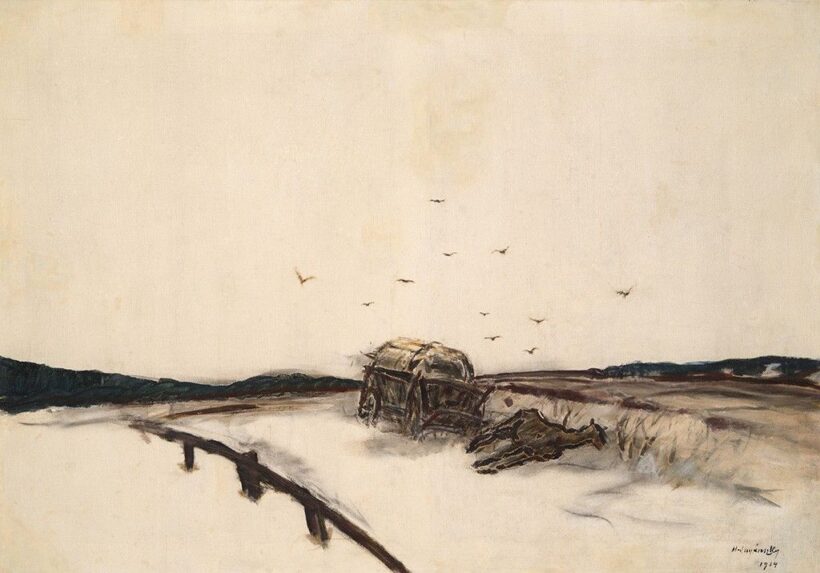 Mednyánszky László (1852-1919) Felszámolt trén, 1914