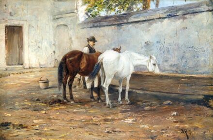 Pettenkofen, August (1822-1889) Itatás