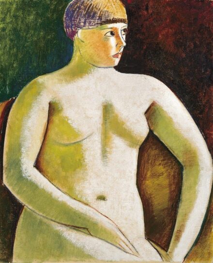 Járitz Józsa (1893-1986) Akt karosszékben