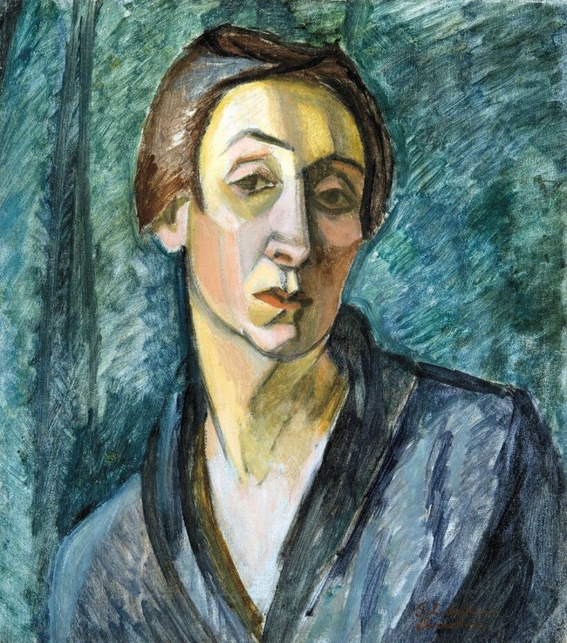 Galimbertiné Lanow Mária (1880-1950) Önarckép