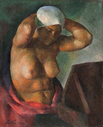 Patkó Károly (1895-1941) Akt tükör előtt, 1924 (Fürdő után)