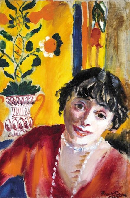 Frank Frigyes (1890-1976) Mimi gyöngysorral, 1929