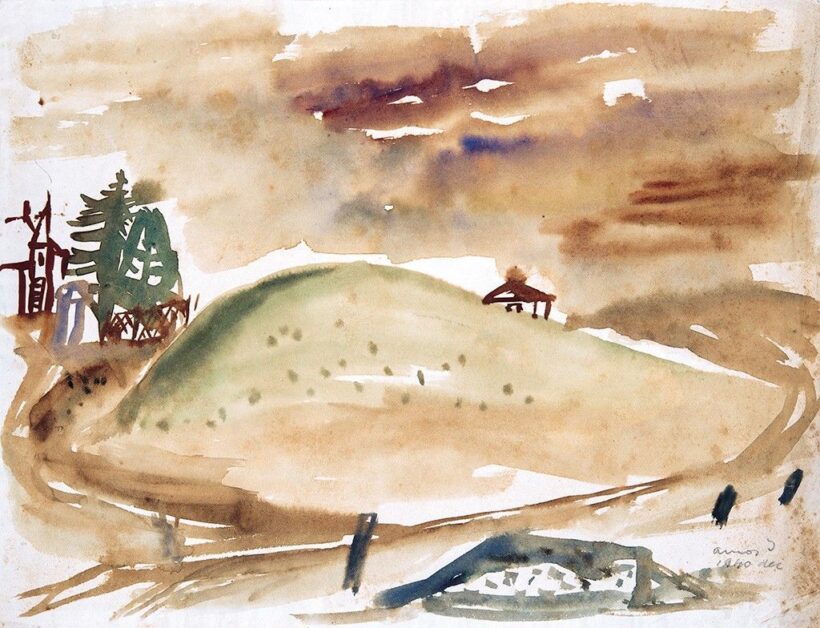 Ámos Imre (1907-1944) Aligai táj, 1940