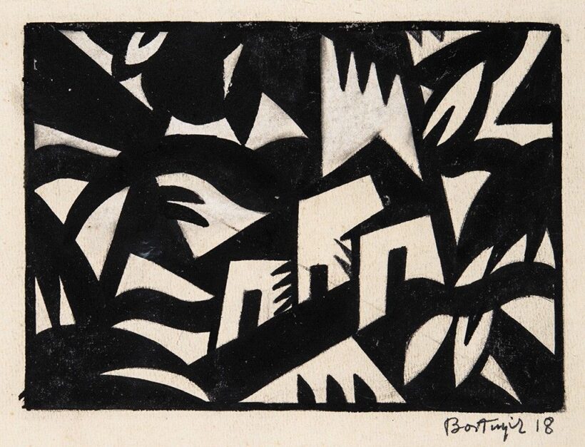 Bortnyik Sándor (1893-1976) Kompozíció, 1918