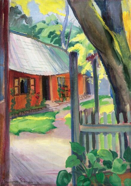 Bornemisza Géza (1884-1966) Virágos udvar, 1924