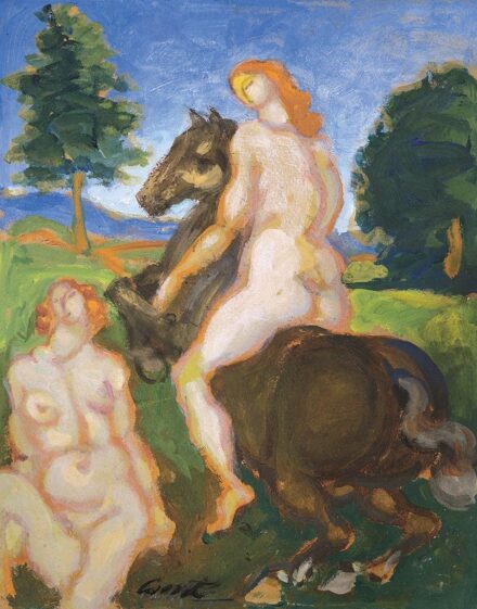 Csont Ferenc (1888-1969) Női aktok, 1911 körül (Hátasló)
