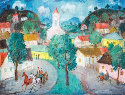 Pekáry István (1905-1981) Kisvárosi délután