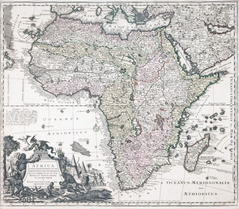 Seutter, Matteus (1678-1757): Afrika térképe, Augusburg 1730 körül