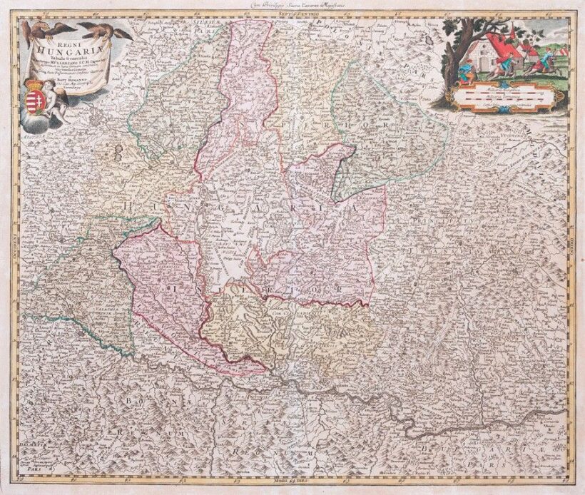 Homann, Johann Baptist (1663-1724): Magyarország térképe, Nürnberg, 1718
