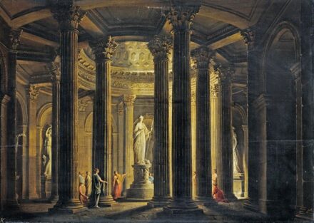 Kohl, Ludvik (Ludwig) (1746-1821): Áldozat bemutatása Pallas Athene templomában, 1810 körül