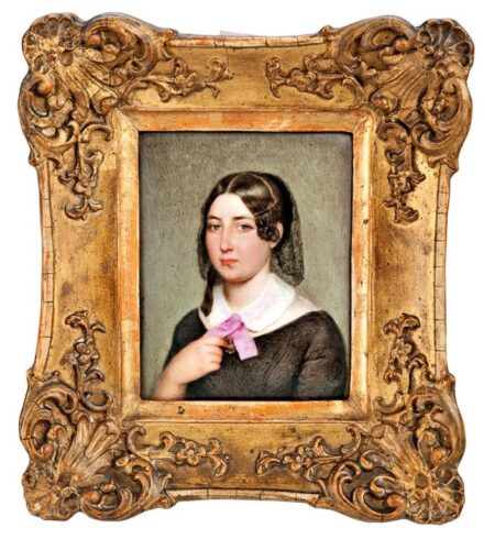Zasche, Joseph (1821-1881): Ifjú hölgy portréja, 1850